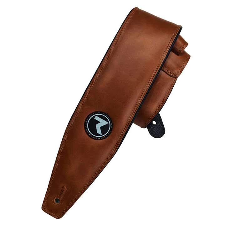 Correa para guitarra/bajo 3'' -  Raven Straps - Vintage Padded Whisky 1