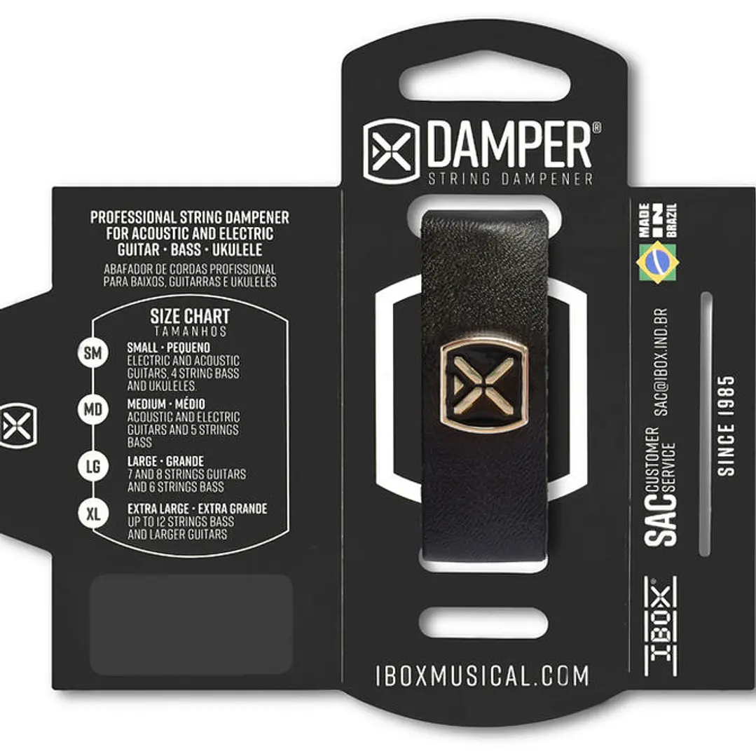 Fretwrap Damper Cuero - Black 1