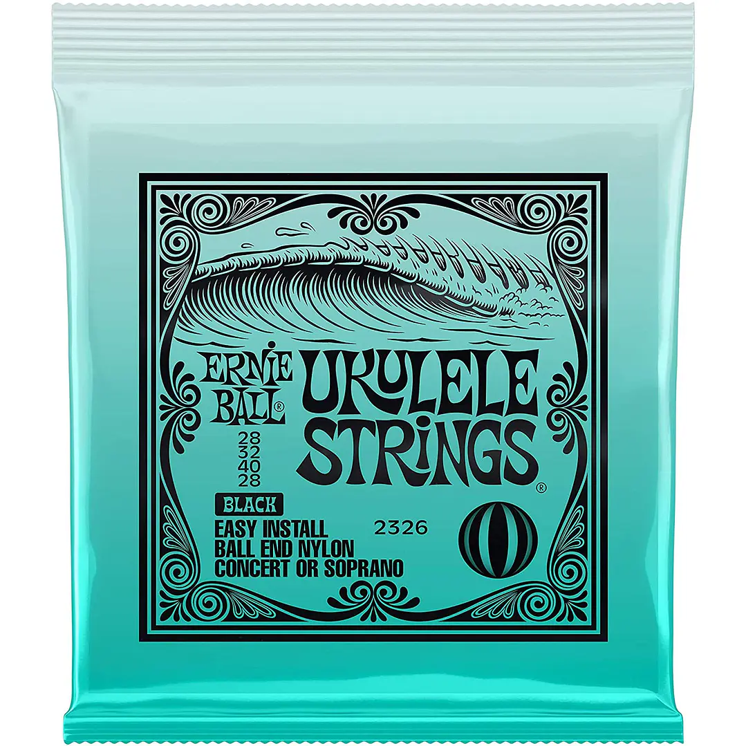 Cuerdas para Ukelele Soprano / Concierto - Ernie Ball 2326 - Ball End  1