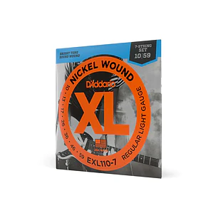 Cuerdas Guitarra Eléctrica 7 Cuerdas - D'addario EXL110-7