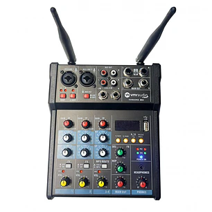 Mixer 5 Canales - VMR Karaoke Mix - con Micrófonos Inalámbricos