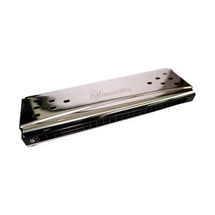 Armónica Doble 24 Espacios - Smussato SM-242 Plateada
