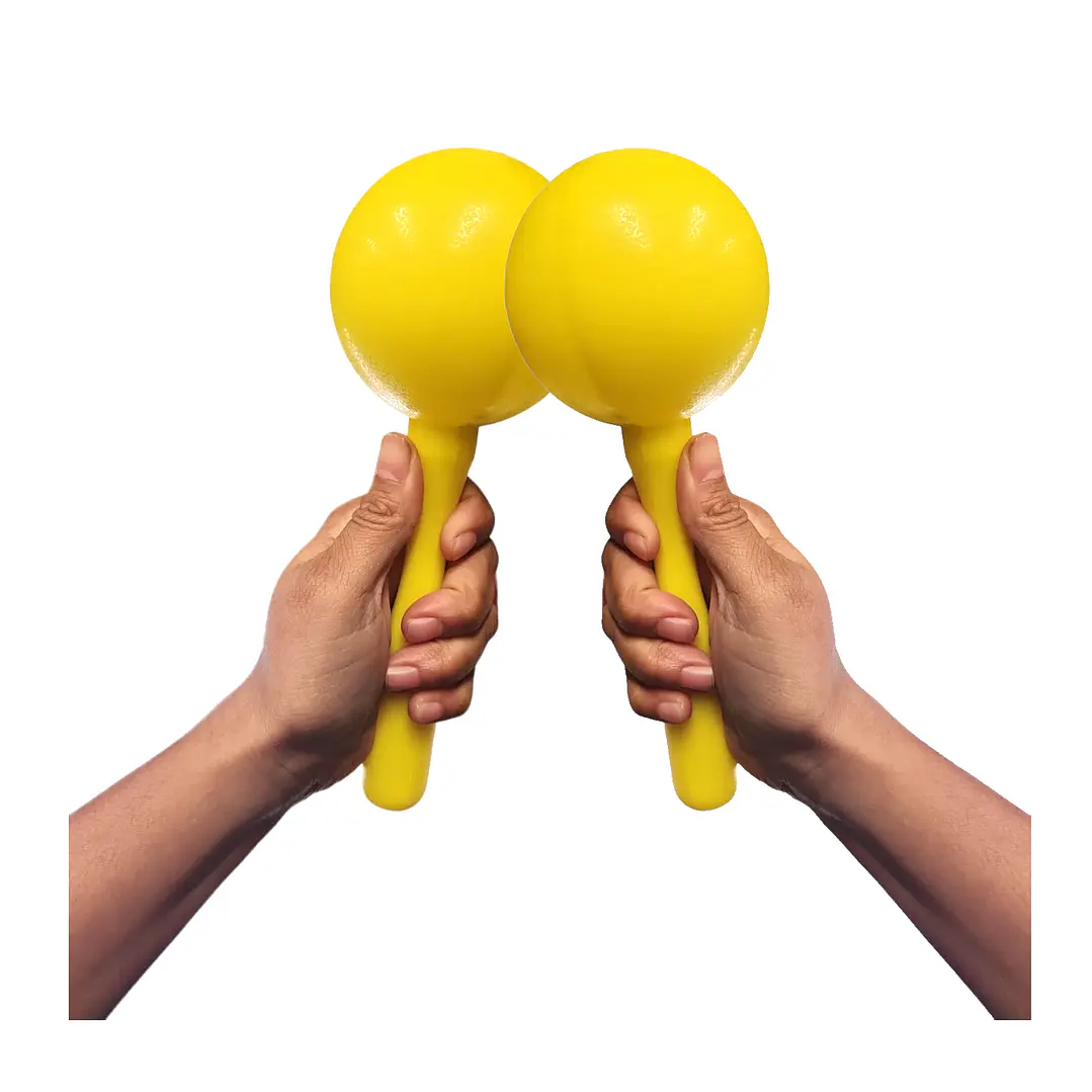 Maracas Plásticas - RMX KS-020 (Amarillas) 2