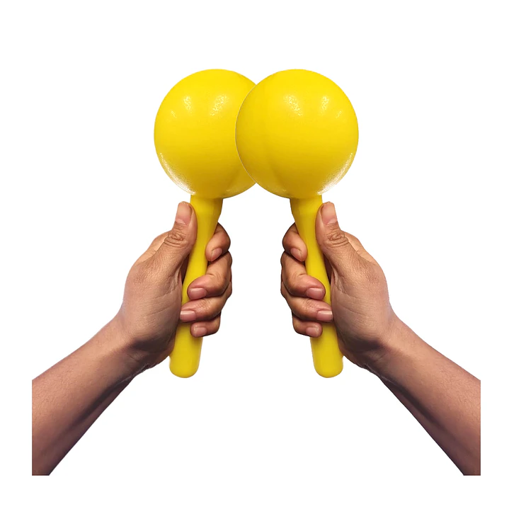 Maracas Plásticas - RMX KS-020 (Amarillas) 2