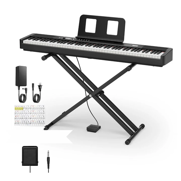 Piano Digital 88 teclas - Donner Dep-20 Lite - con atril 2