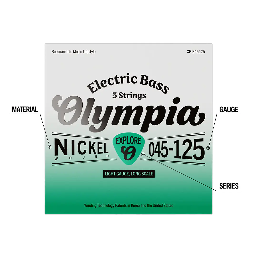Cuerdas para Bajo 5 Cuerdas - Olympia XP-B45125 3