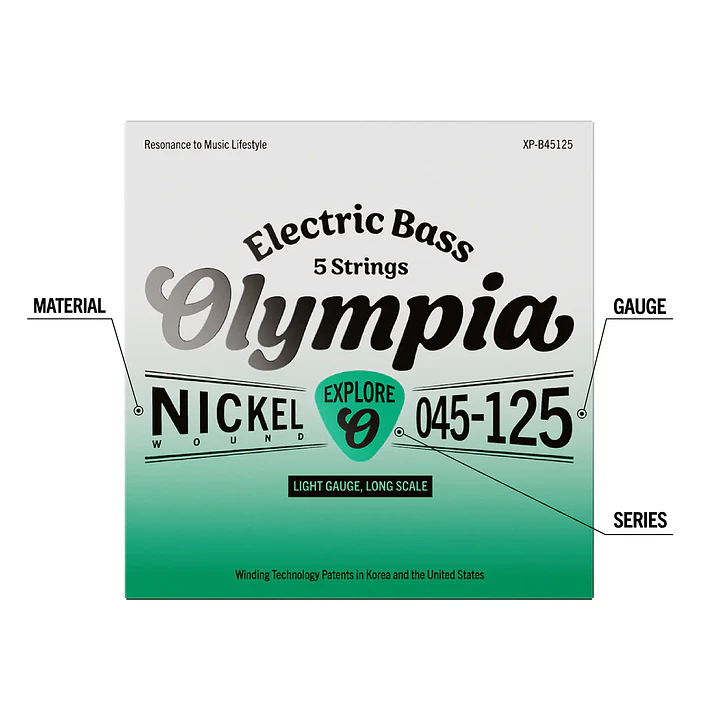 Cuerdas para Bajo 5 Cuerdas - Olympia XP-B45125 3