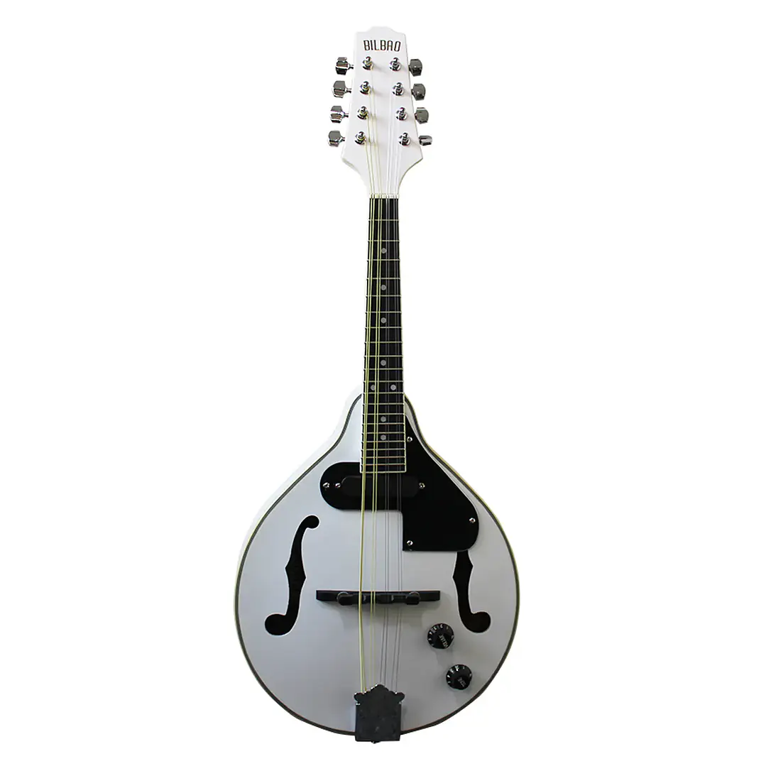 Mandolina Electroacústica 8 cuerdas - Bilbao Blanca M30T-WH 1