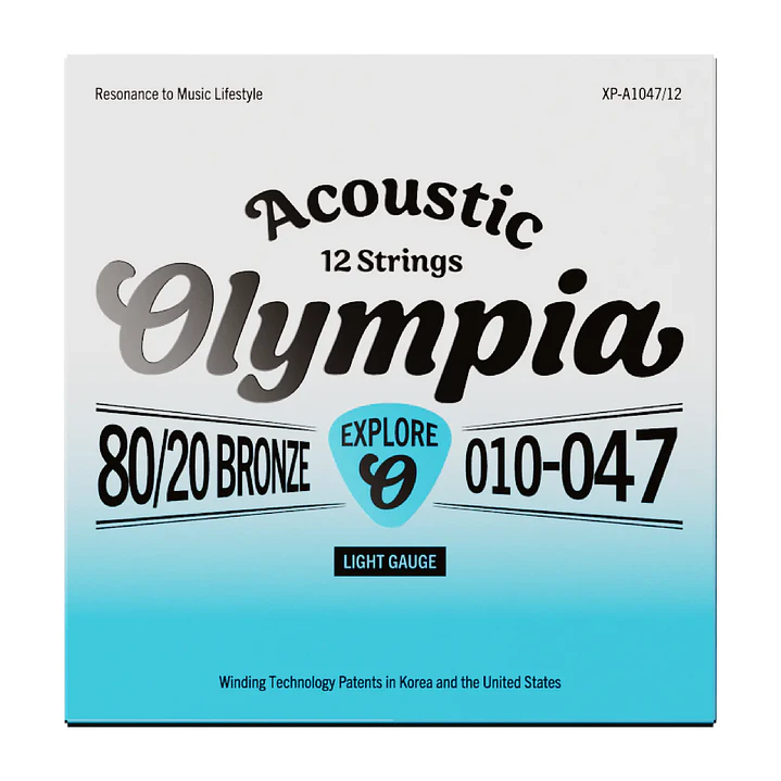 Cuerdas Guitarra Acústica 12 cuerdas - Olympia XP-A1047/12 1