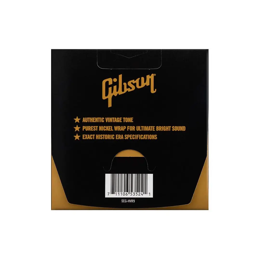 Cuerdas para Guitarra Eléctrica - Gibson SEG-HVR9 - 09-42 2