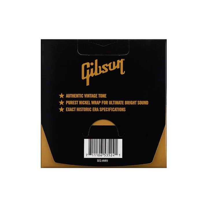 Cuerdas para Guitarra Eléctrica - Gibson SEG-HVR9 - 09-42 2