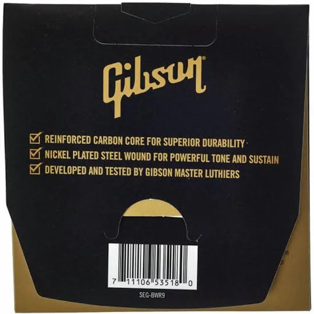 Cuerdas para Guitarra Eléctrica - Gibson SEG-BWR9 - 09-42 2