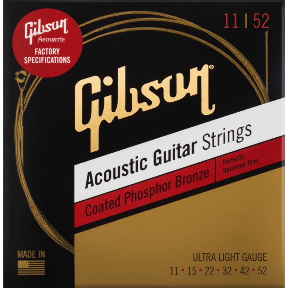 Cuerdas para Guitarra Acústica - Gibson SAG-CPB11 - 11-52