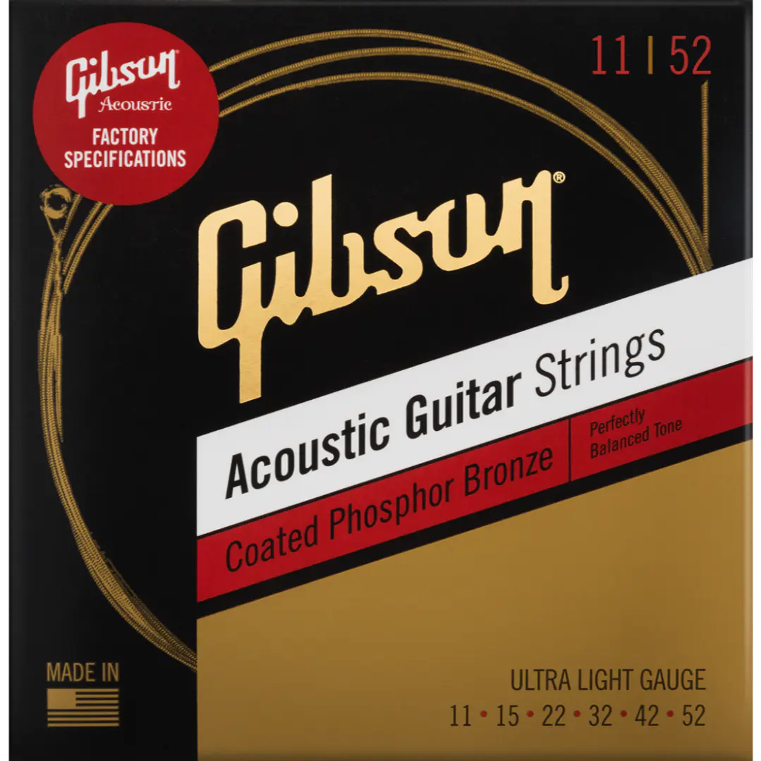 Cuerdas para Guitarra Acústica - Gibson SAG-CPB11 - 11-52 1