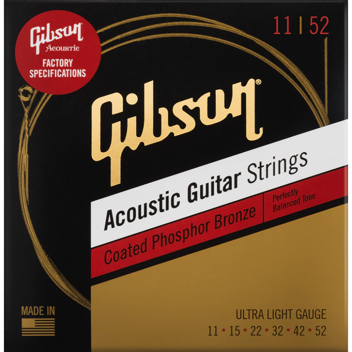 Cuerdas para Guitarra Acústica - Gibson SAG-CPB11 - 11-52 1