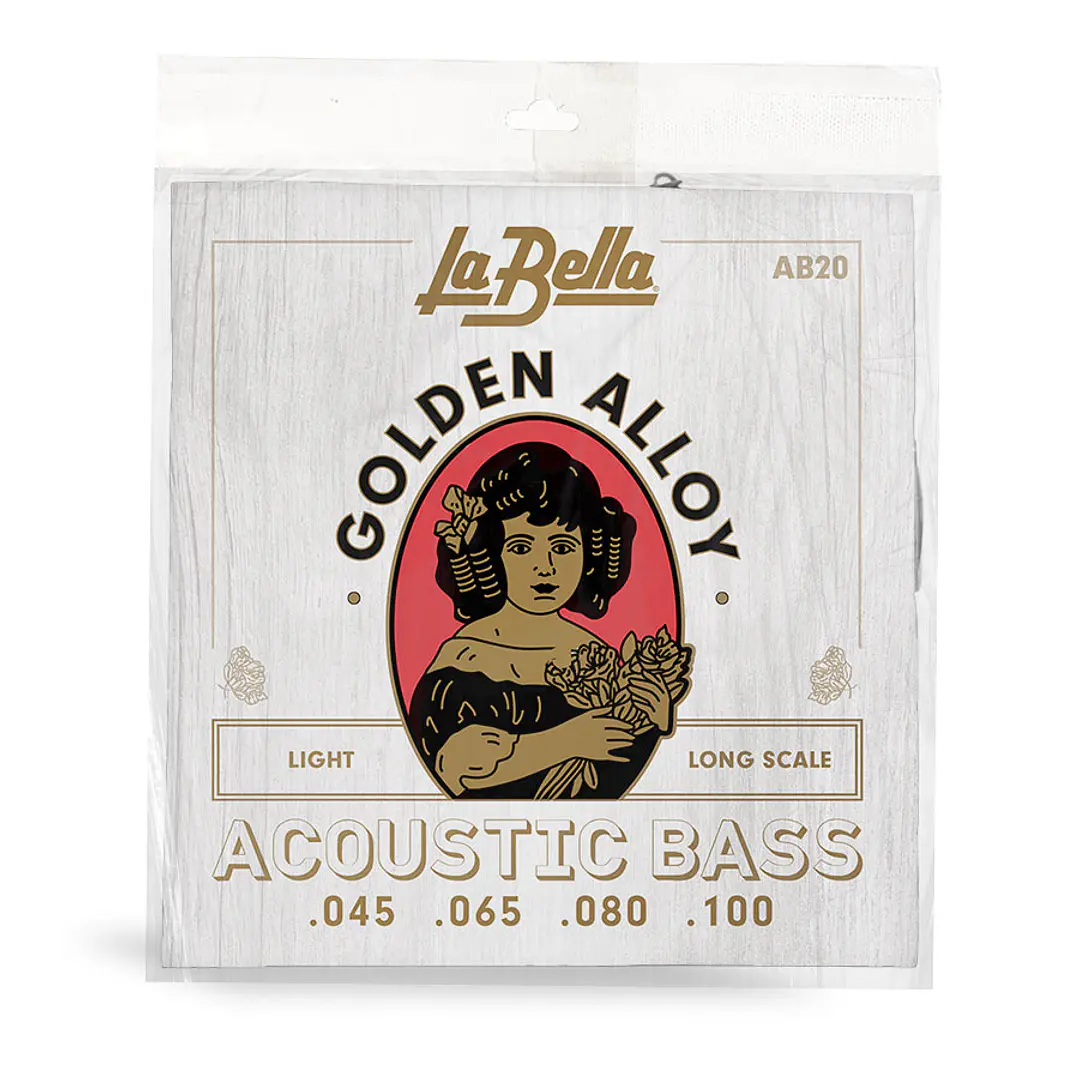 Cuerdas para Bajo Acustico - La Bella AB10 40-95 1