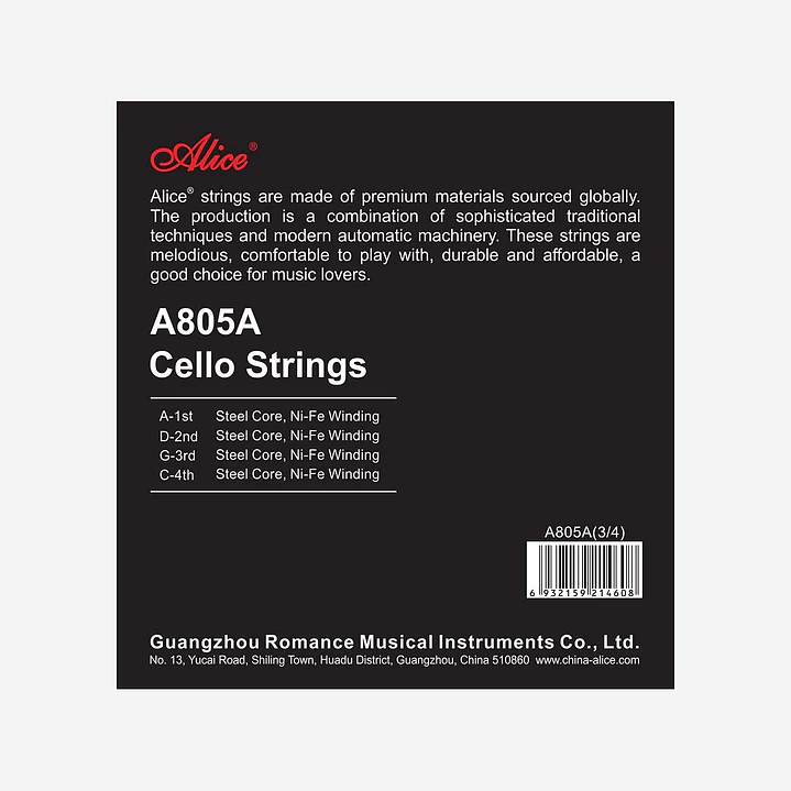 Cuerdas para Cello - Alice A805a 2