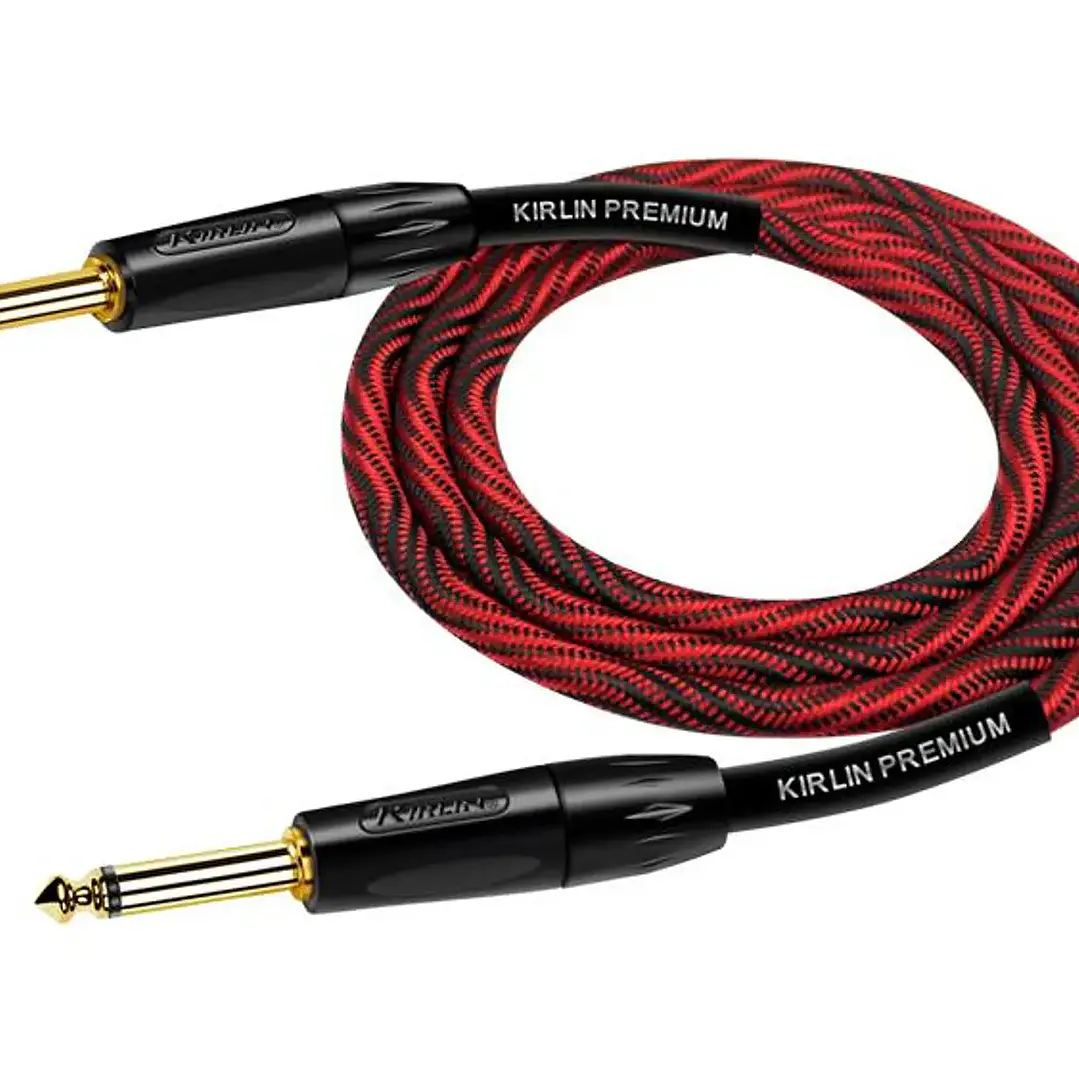 Cable de Instrumento Premium 3m  - Kirlin IWB-202BFGL-3-WBR - Rojo 2