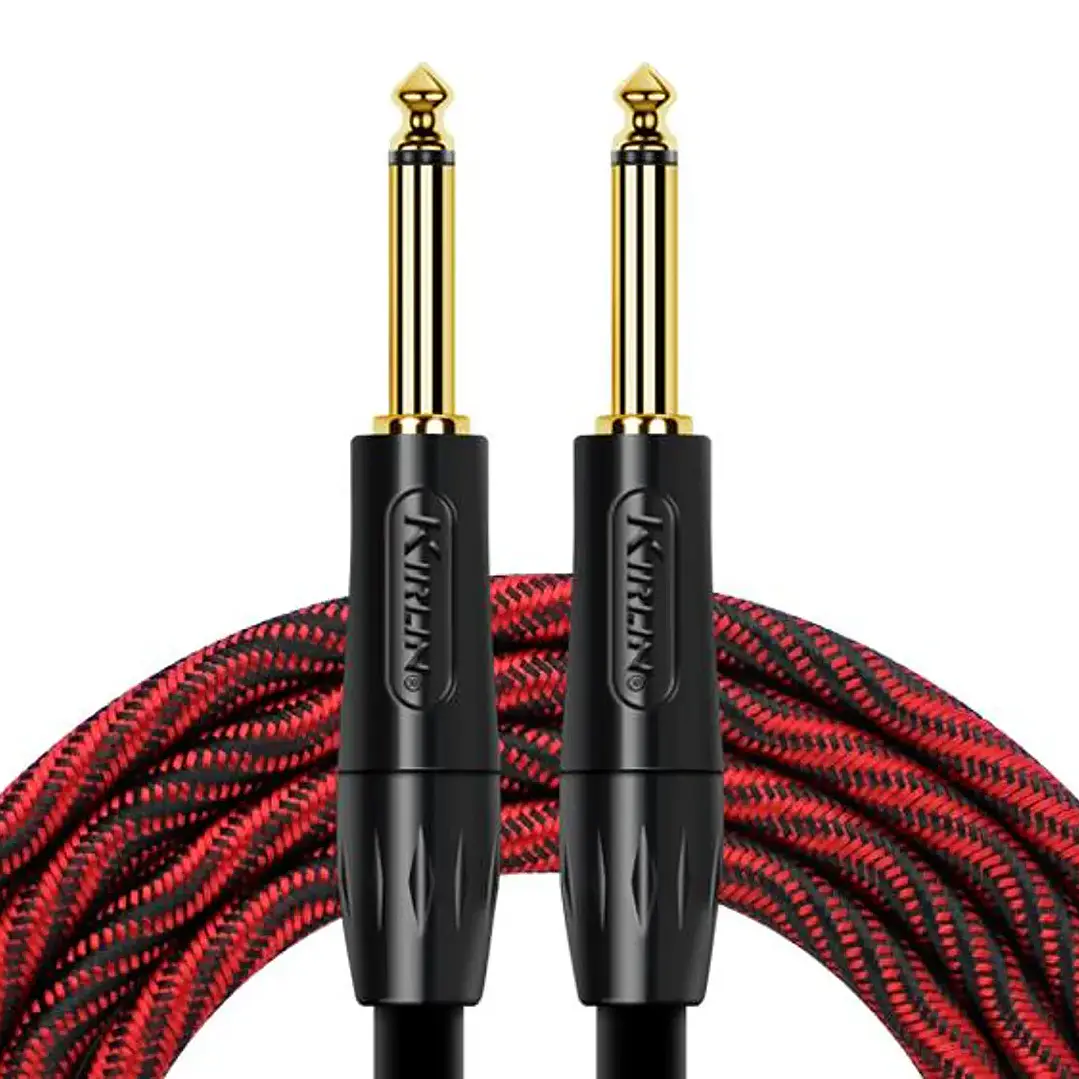 Cable de Instrumento Premium 3m  - Kirlin IWB-202BFGL-3-WBR - Rojo 1