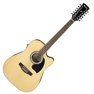 Guitarra Electroacústica de 12 Cuerdas - Ibanez PF1512ECE-NT Natural