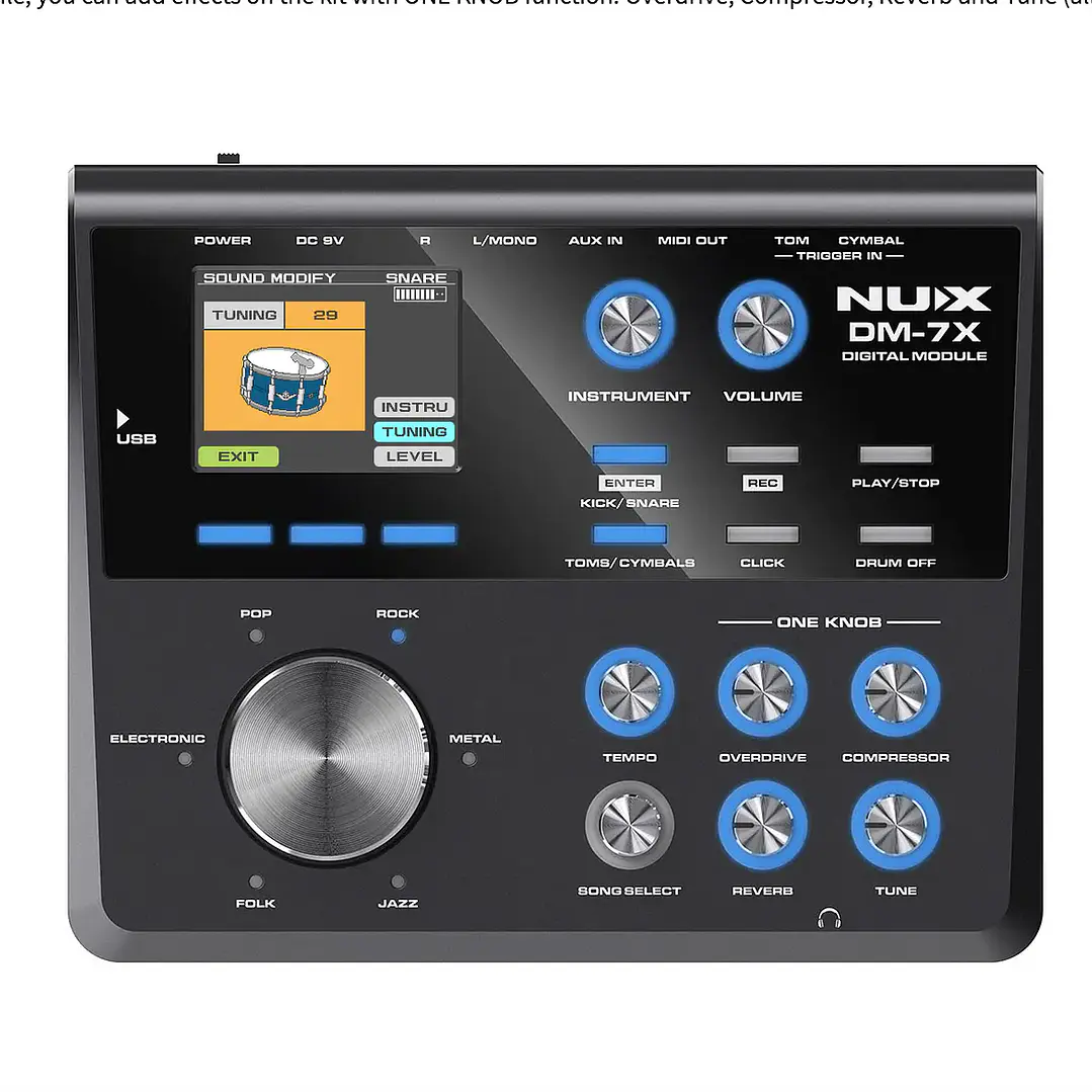 Bateria Electrónica - NUX DM-7X 4