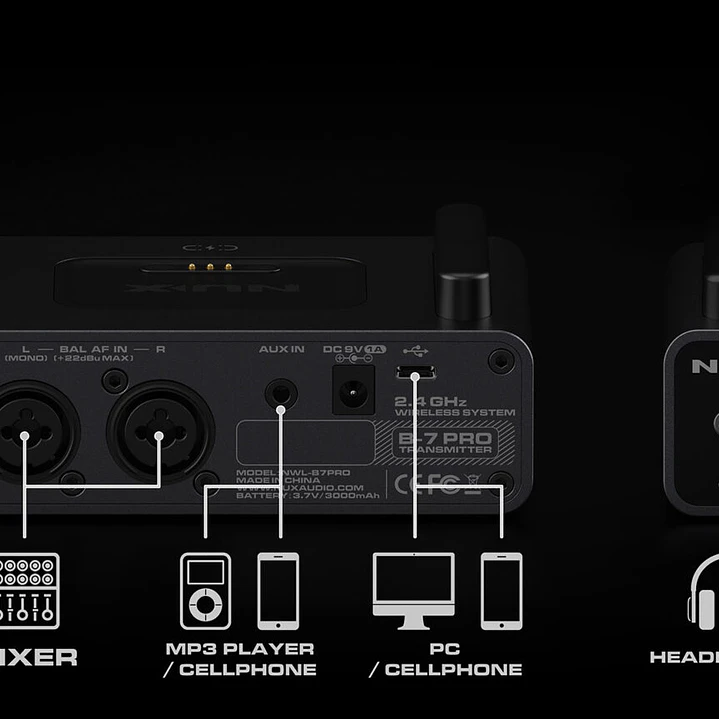 Sistema Inalámbrico de Monitoreo - NUX B-7 Pro 8