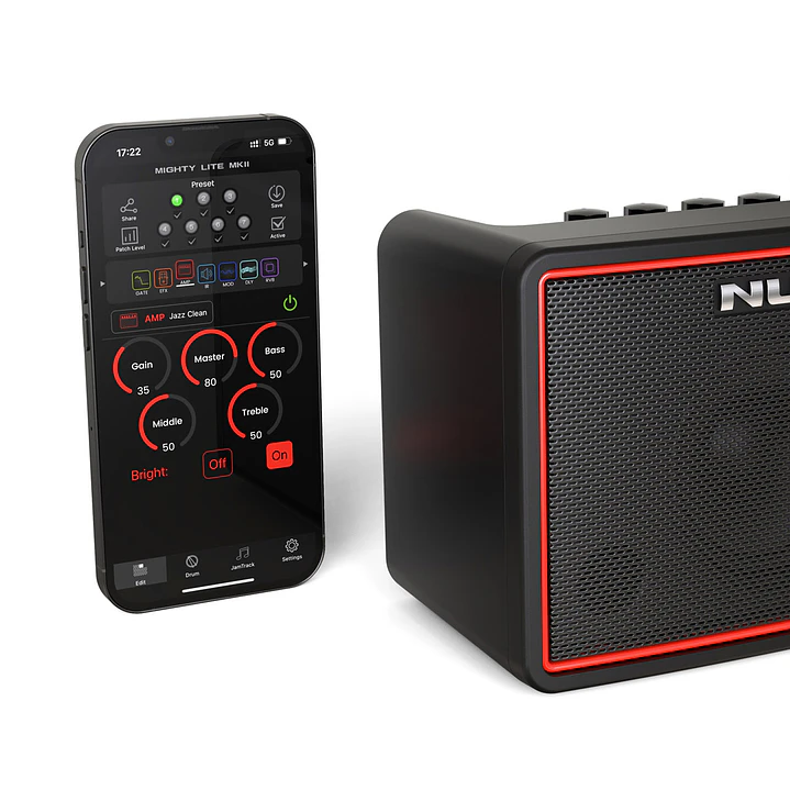 Amplificador de Guitarra Portátil - NUX Mighty Lite BT MKII 3W 5