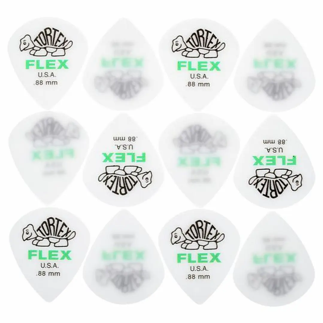 Uñetas Dunlop Tortex Jazz III Flex 0.88mm - 12 und. 2
