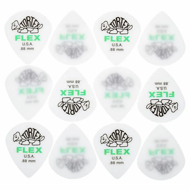 Uñetas Dunlop Tortex Jazz III Flex 0.88mm - 12 und. 2