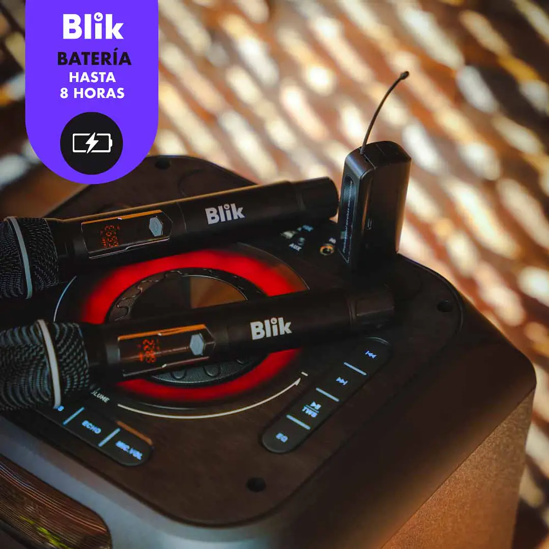 Set de Micrófonos Inalámbricos - Blik Wireless Mic 4
