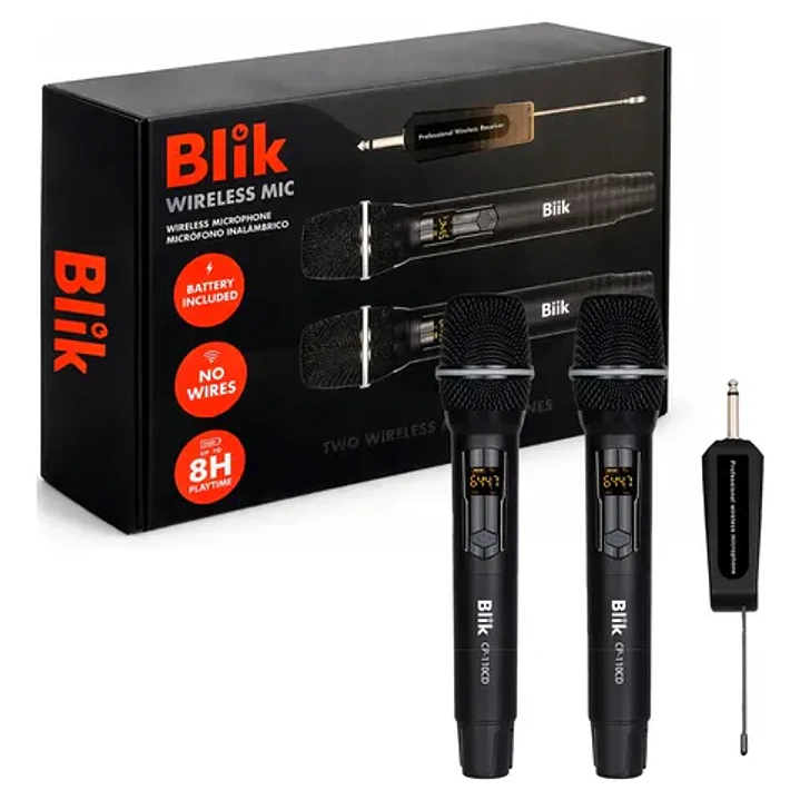 Set de Micrófonos Inalámbricos - Blik Wireless Mic 2