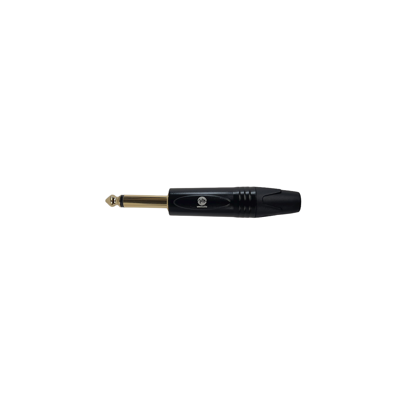 Conector Plug 1/4 Recto para Cable de Guitarra - VMR PLG-1-4-M-B