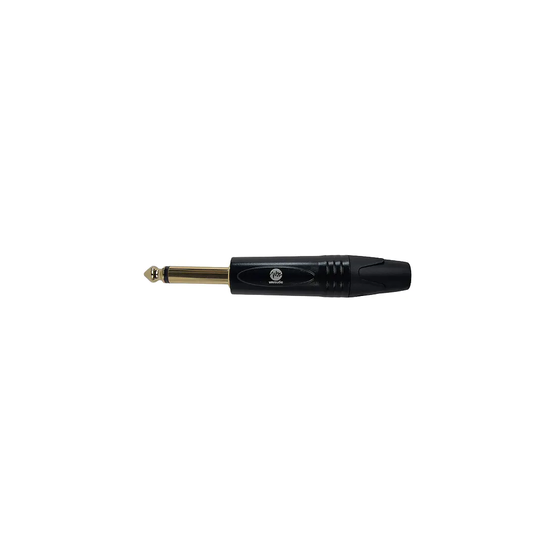 Conector Plug 1/4 Recto para Cable de Guitarra - VMR PLG-1-4-M-B 1