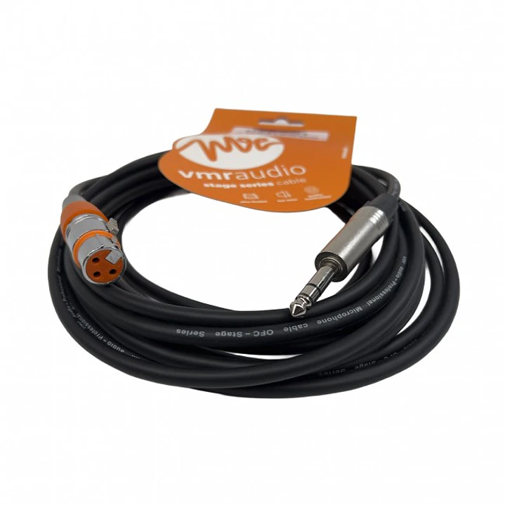 Cable TRS XLR (hembra) a Plug 6mts - VMR CS-XLRF-PLGS-6 2