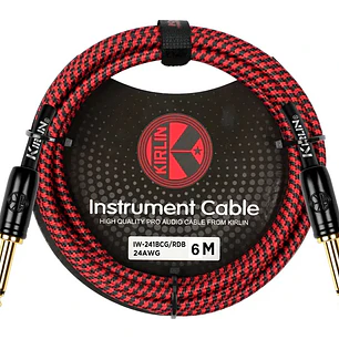 Cable de Instrumento 6m - Kirlin IW-241BCG-6 - Rojo