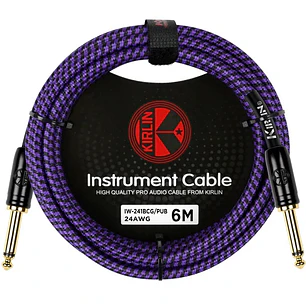 Cable de Instrumento 6m - Kirlin IW-241BCG-6 - Morado