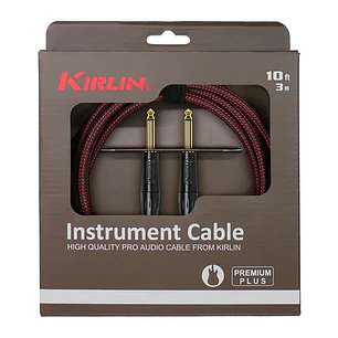 Cable de Instrumento Premium 3m  - Kirlin IWB-201BFG-3-WBR - Rojo