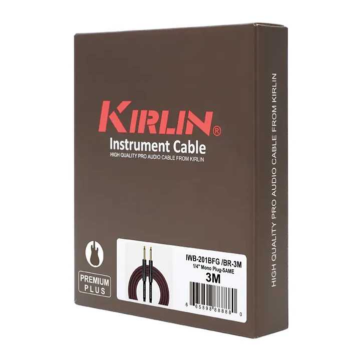 Cable de Instrumento Premium 3m  - Kirlin IWB-201BFG-3-WBR - Rojo 6