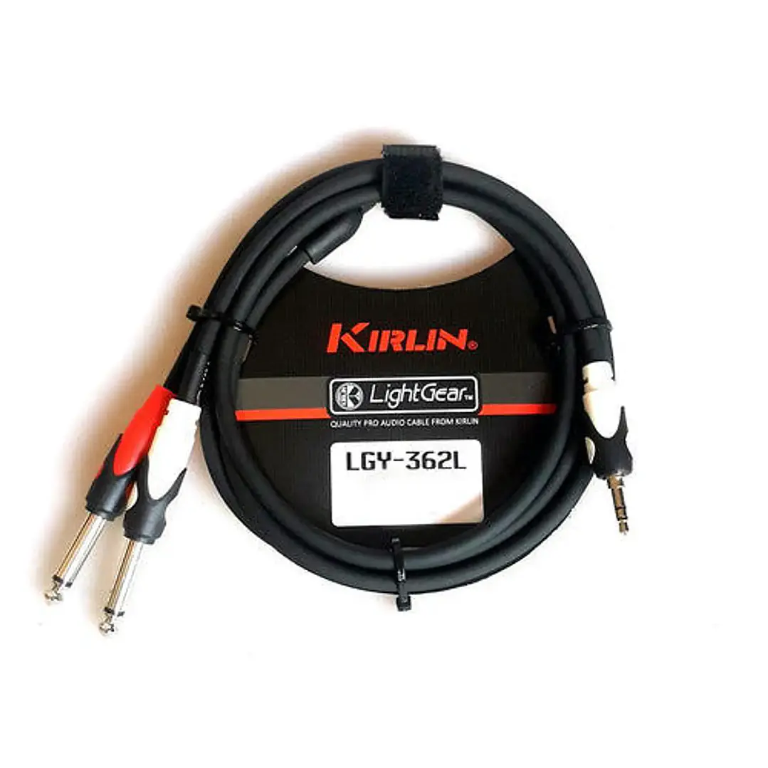 Cable Y miniplug a 2 plug - Kirlin Lgy-362L-2M 1