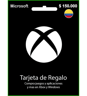 Tarjeta De Regalo Xbox Codigo Digital $30000 Región Colombia