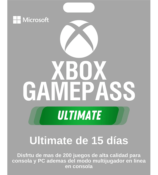 GamePass Ultimate / 15 DÍAS  / GLOBAL 🌐