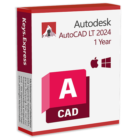 Autodesk AutoCAD LT 2024 (PC) (1 dispositivo, 1 año) - Clave de Autodesk - GLOBAL