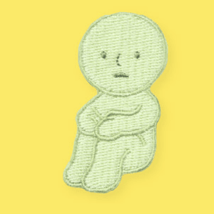 Parche bordado Smiski Hugging Knees