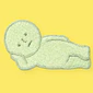 Parche bordado Smiski Lounging