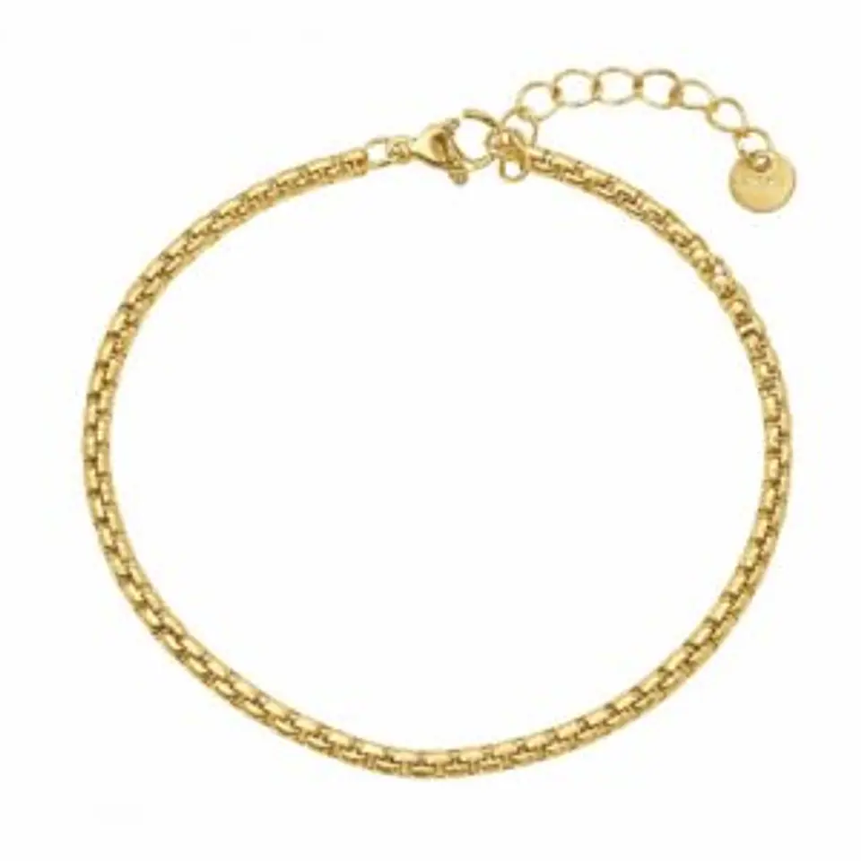 Pulsera Acero Veneciana Bañada en Oro 18K 1