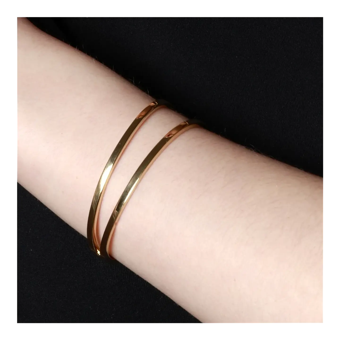 Pulsera rígida de 2 líneas 2