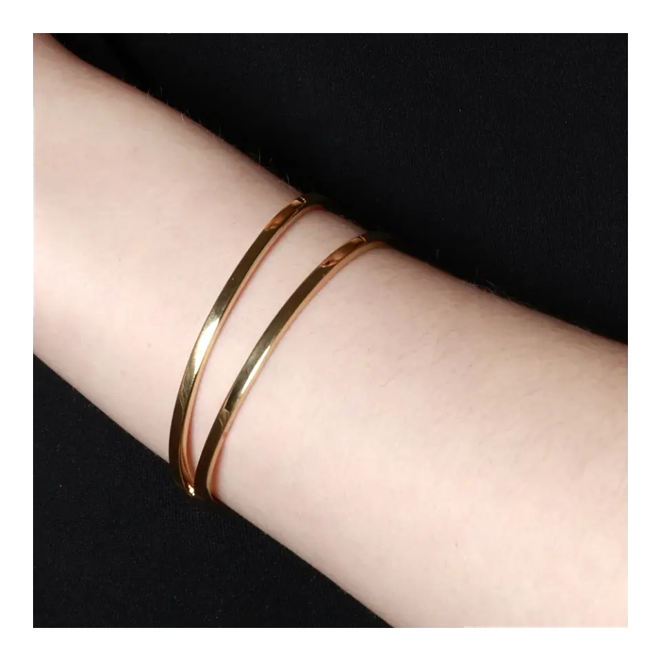 Pulsera rígida de 2 líneas 2