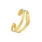 Pulsera ondulada de acero dorado - Miniatura 1