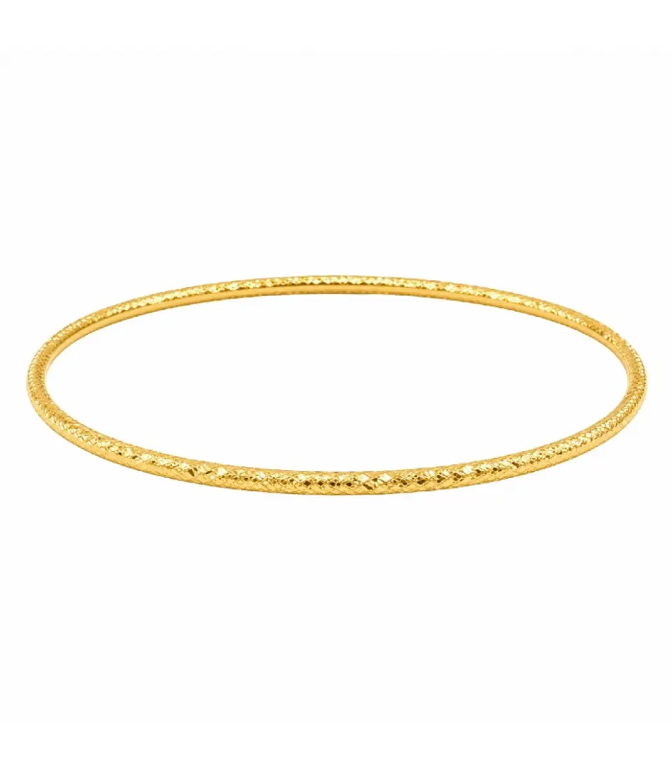 Pulsera rígida bañada en oro 2