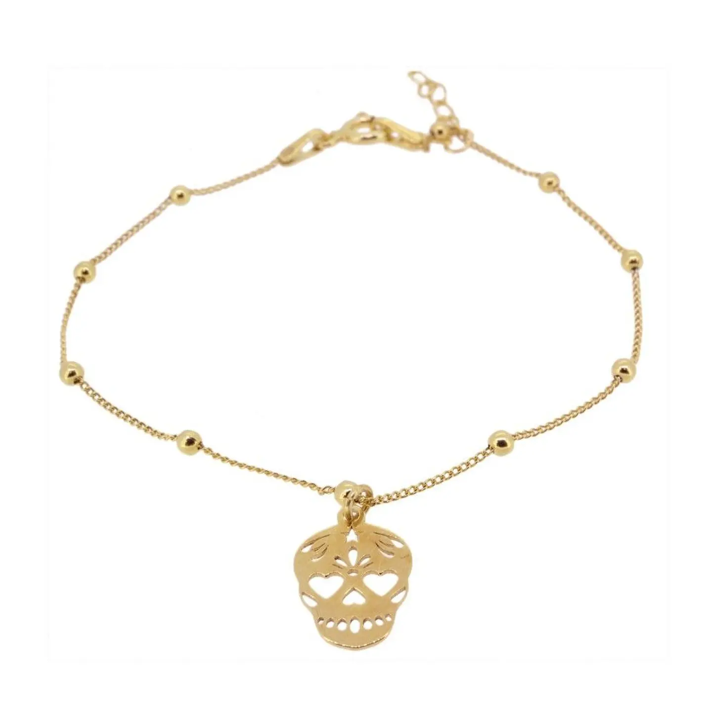 Pulsera con motivo de calavera 1